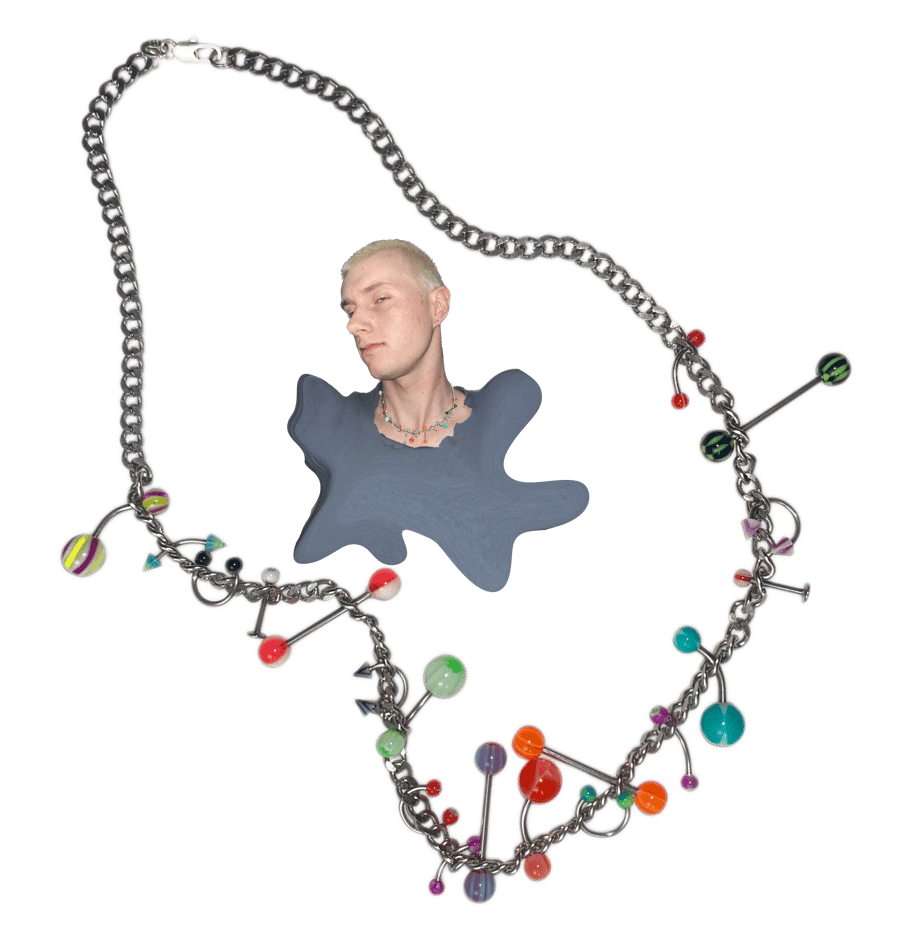 Image of badm00n necklace 