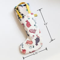 Image 2 of patchwork COURTNEYCOURTNEY vintage fabric boot rainboot stocking stockings handles bag pouch