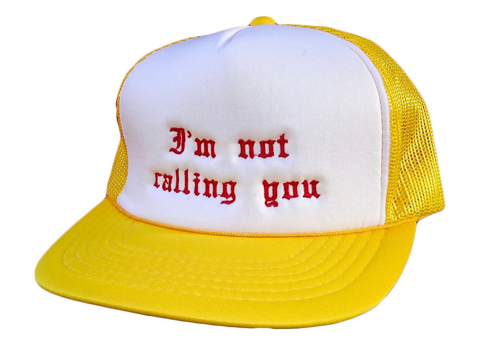 Mined Matter I’m Not Calling You Vintage Snapback in Yellow/White