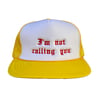 Mined Matter I’m Not Calling You Vintage Snapback in Yellow/White