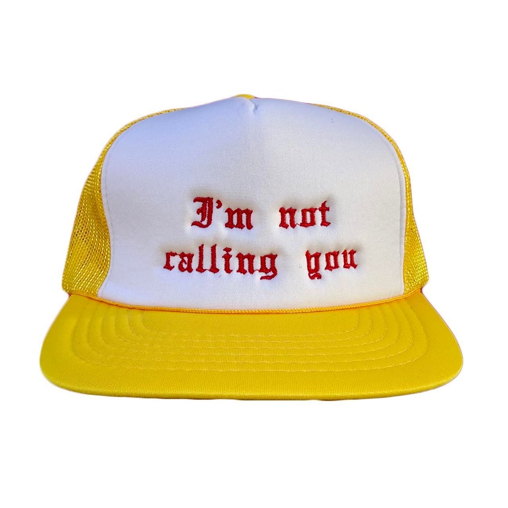 Mined Matter I’m Not Calling You Vintage Snapback in Yellow/White