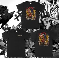 Image 1 of Samurai back print black shirt (preorder)