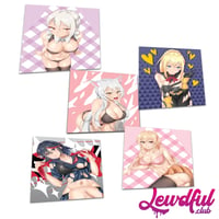 Image 3 of Lewdful ERINA, x ALICE x BLACK HANEKAWA x DARKNESS x RYUKO MATOI SLAPS, DIECUTS, POLAROID