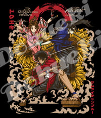 Image 2 of Samurai front print black shirt (preorder)