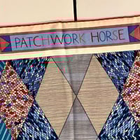 Image 4 of Hermès Cashmere Shawl  "Patchwork Horse" by Nigel Peake 140cm
