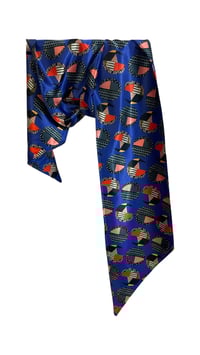 Image 1 of New Motion Dot Blue Scarf