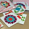 Quilt Block Stickers (Set of Six)