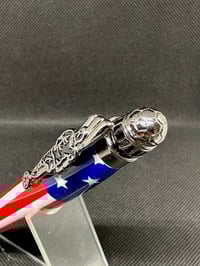 Image 3 of HAND MADE SOCCER TWIST PEN WITH USA FLAG Body