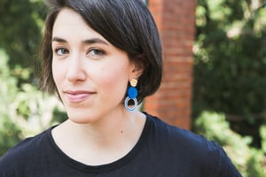 Pendientes soutache MEDELLÍN - Color azul eléctrico