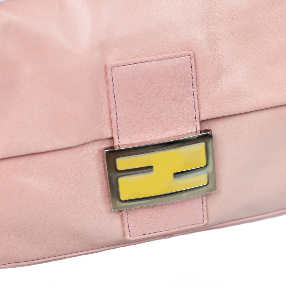 Image of Fendi Baguette Bag Vintage Pink Leather
