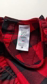 Image 4 of Baby Girls Matching Family Buffalo Plaid Ruffle Dress - Classic Red