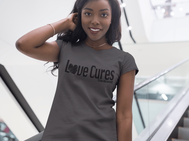 Love Cures Casual Tshirt (Grey)