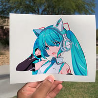 Image 3 of Hatsune Miku - Vampire, Sakura, Headphones, & Wink