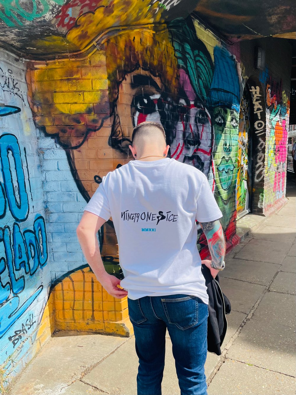 Image of Aqua Leopard Lighthouse Tee