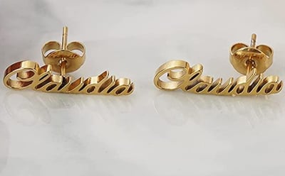 Image of Custom Name Earrings 