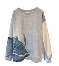 Image 1 of Luxe Denim Sweatshirt 