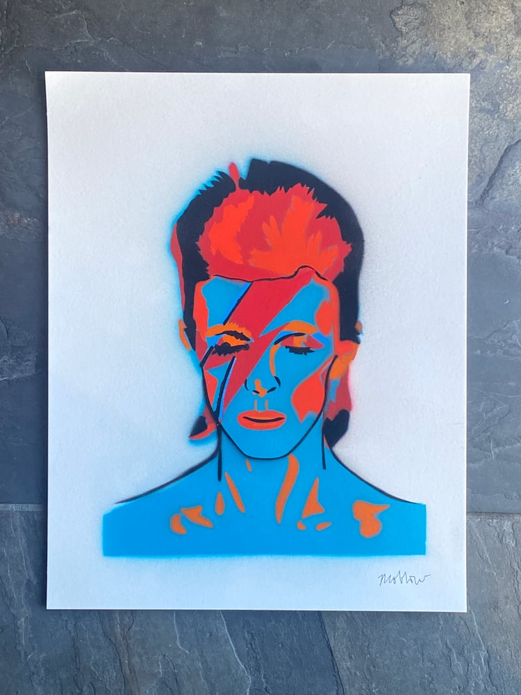 Image of blue Ziggy 11x14