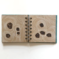 Image 3 of Small square spiral bound sketchbook (brown pages)