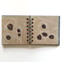 Image 4 of Small square spiral bound sketchbook (brown pages)