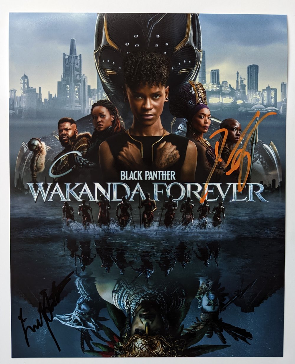 Wakanda Forever Danai Gurira & Lupita Nyong'o signed cast 10x8