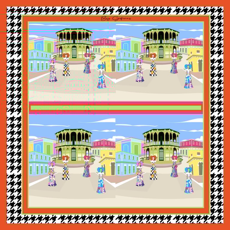 POP faceless dolls Scarf Image 2