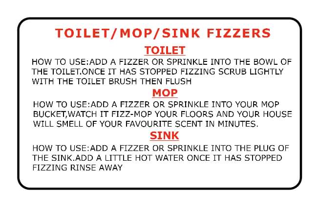4 Pack Toilet Sink & Mop Fizzers Image 2