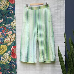 Image of Pep-o-mint stripe Linen pants