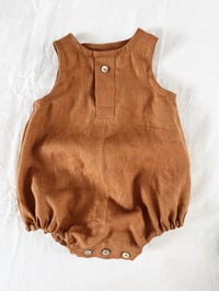 Image 2 of HENLEY LINEN ROMPER