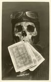 Skull with Pilot’s Cap Art Print