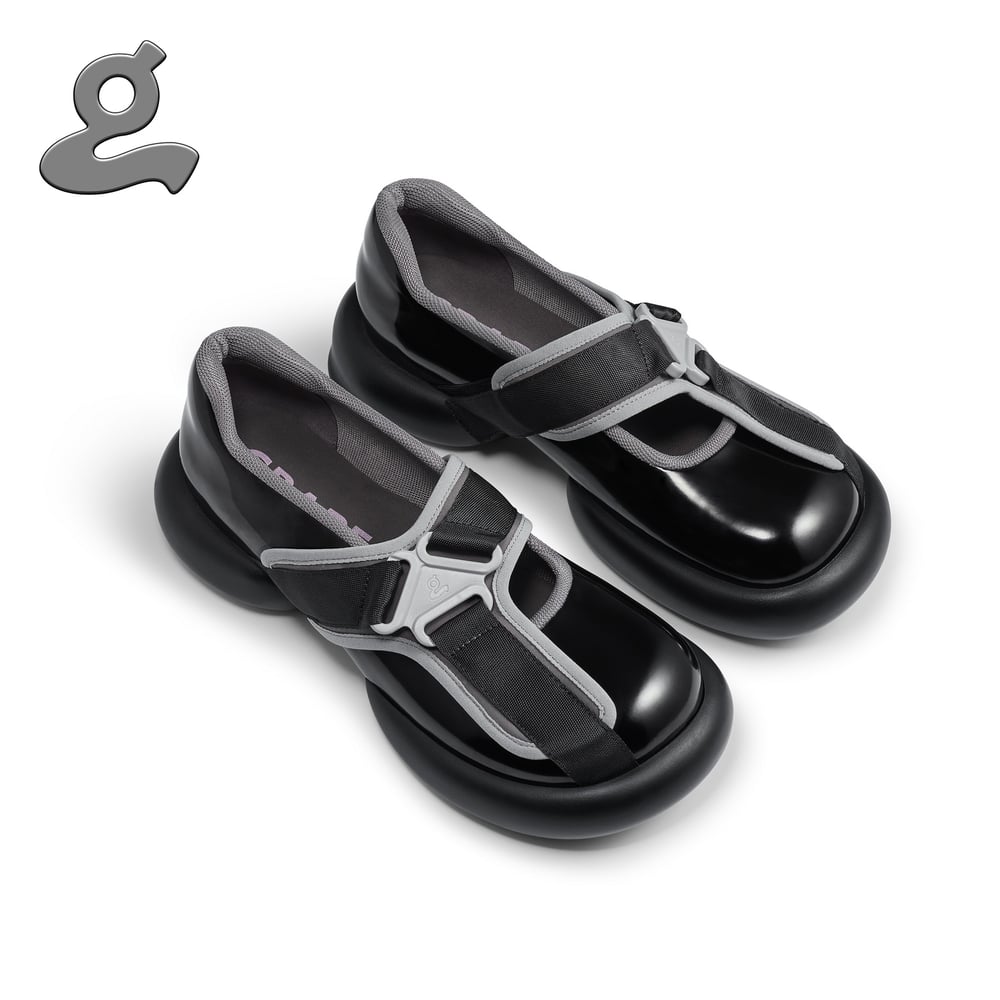 Image of Black Safety Buckle Mary Jane shoes
