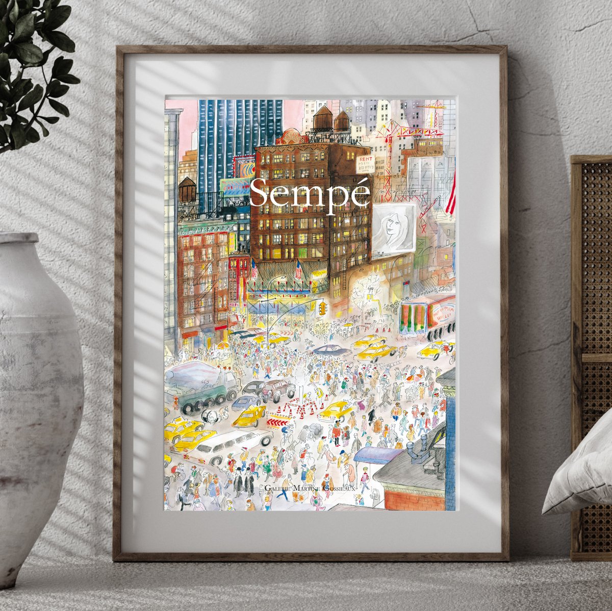 JeanJacques Sempe Traffic Jam 1999 Exhibition Poster Wall Art