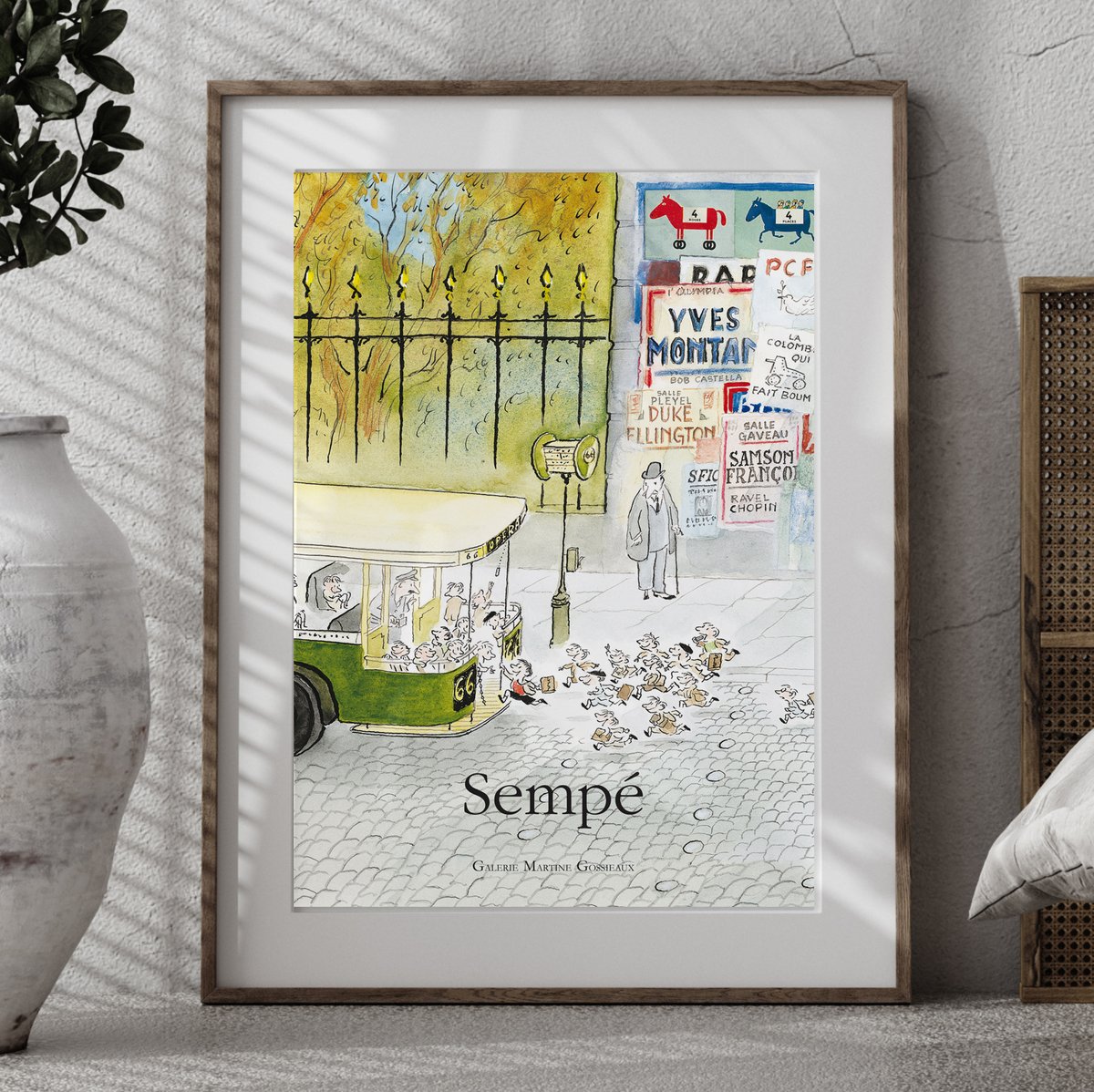 Jean-Jacques Sempe | Bus | 1999 | Exhibition Poster | Wall Art Print ...