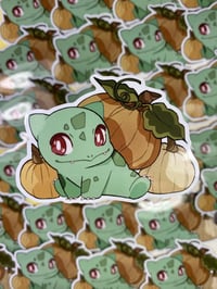 Image 1 of Pumpkin Bulbasaur Sticker