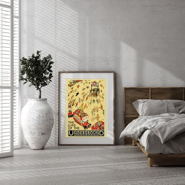 The lure of the Underground | Alfred Leete | 1927 | Subway | Wall Art Print | Vintage Travel Poster