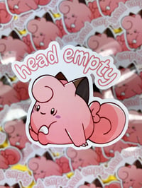 "Head Empty" Clefairy Sticker