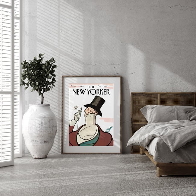 The New Yorker February 21st, 1925 | Rea Irvin | Magazine Cover | Wall Art Print | Home Decor
