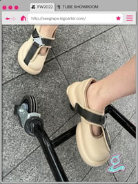 Image 2 of Khaki Safety Buckle Mary Jane shoes