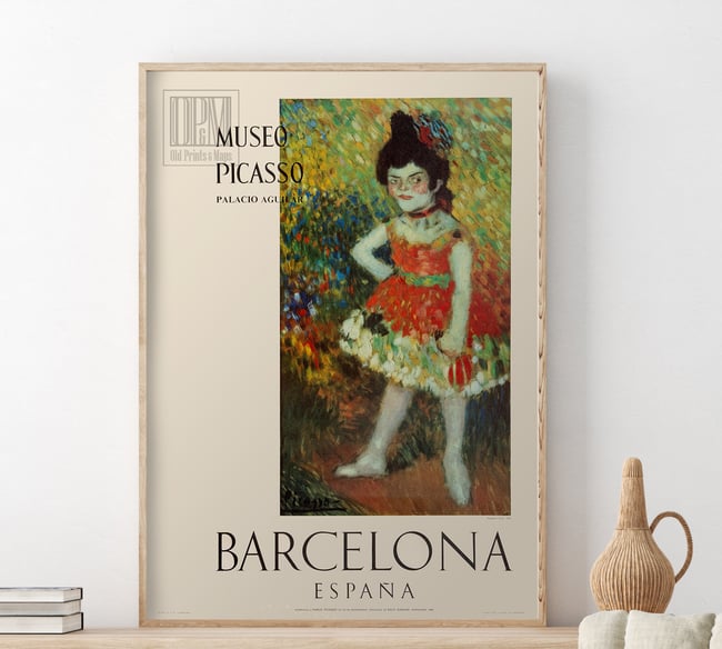 Pablo Picasso | Dwarf Dancer | Museo Picasso | 1966 | Exhibition Poster | Home Decor