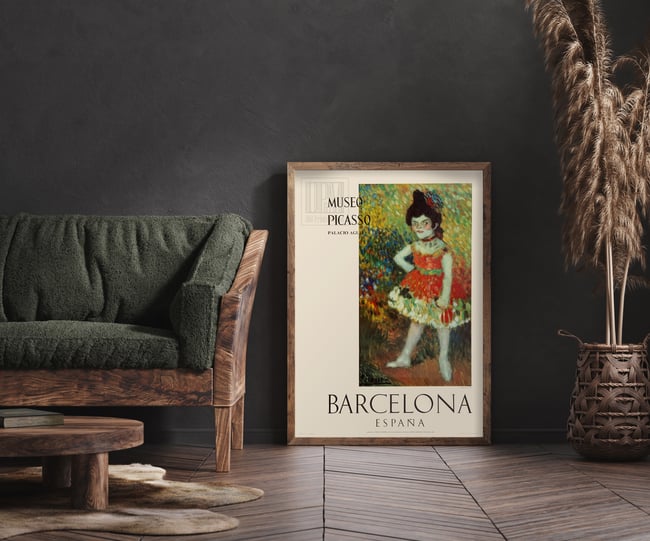 Pablo Picasso | Dwarf Dancer | Museo Picasso | 1966 | Exhibition Poster | Home Decor