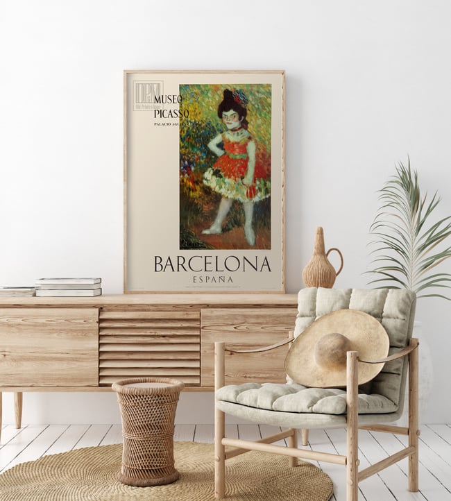 Pablo Picasso | Dwarf Dancer | Museo Picasso | 1966 | Exhibition Poster | Home Decor