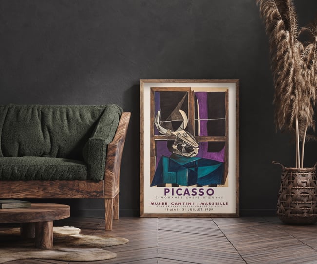 Pablo Picasso | Musee Cantini | 1959 | Exhibition Poster | Wall Art Print | Home Decor