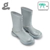 Grey Detachable Bow Boots