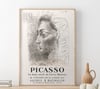 Pablo Picasso | Half a Century of Illustrated Books | 1957 | Exhibition Poster | Home Decor