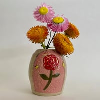 Image 1 of Bud Vase - Enchanted Rose - Red