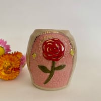 Image 2 of Bud Vase - Enchanted Rose - Red