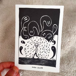 Music Shield postcard