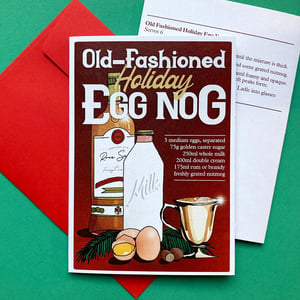 Egg Nog Christmas Cards