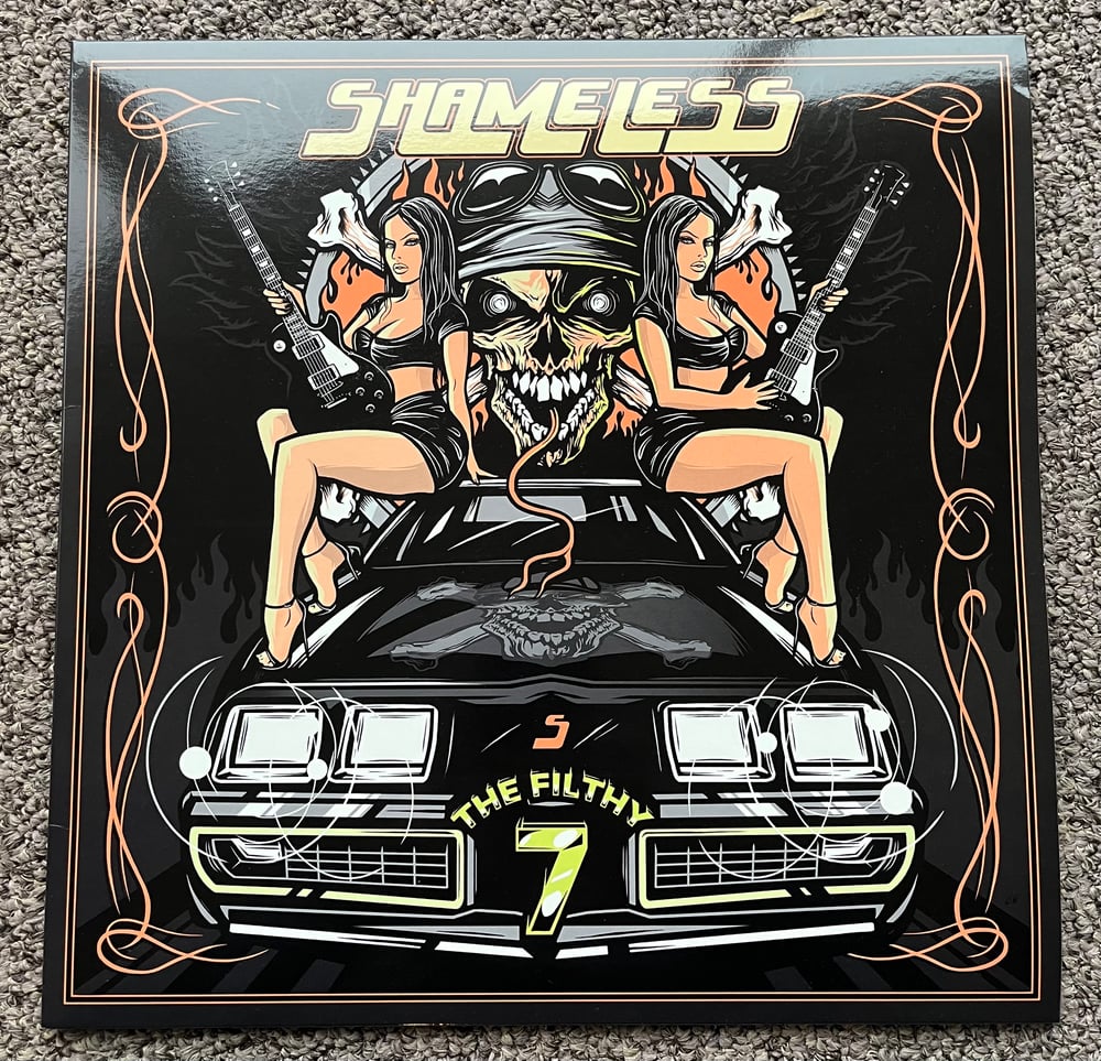 Image of SHAMELESS "The Filthy 7" 12" Vinyl LP feat: Steve Summers of PBF & Stevie Rachelle of TUFF (Import)