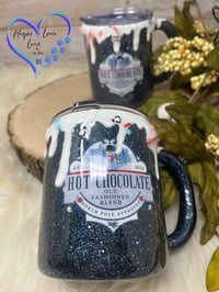 Image 2 of 12oz Blue Snowman Hot Chocoloate Mug