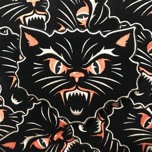 Black Cats Chenille Backpatch